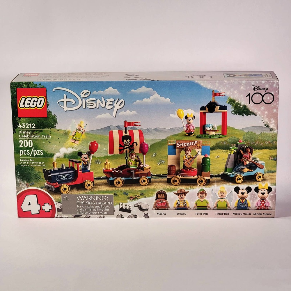 LEGO Disney Celebration Train Building Set 43212 200 pc Sealed MINIFIGS INCLUDED
